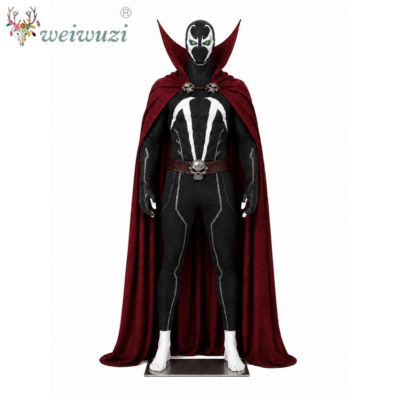 Black Face Mask Pack - Men Cosplay Costume Full Set Black