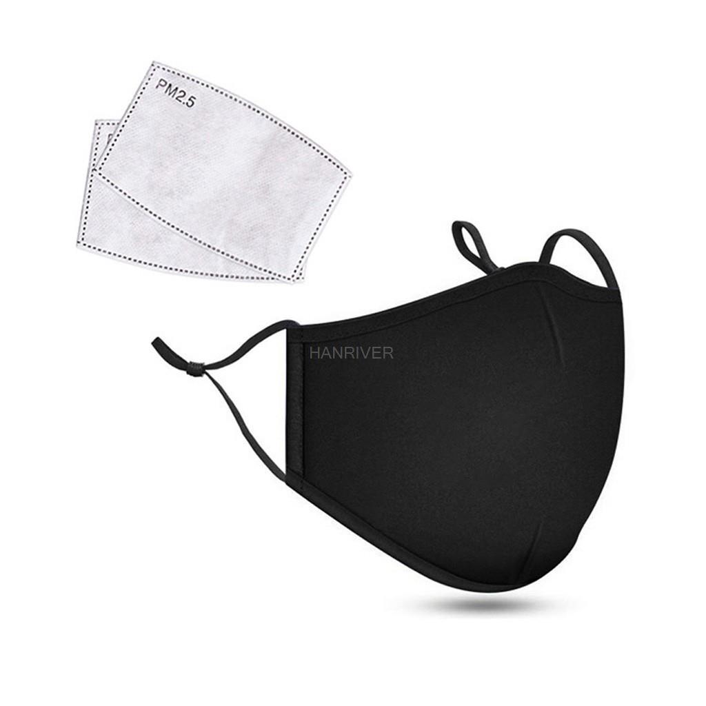 Cotton Face Mask PM2.5 Activat - Cloth Face Mask Washable ulasan dan harga