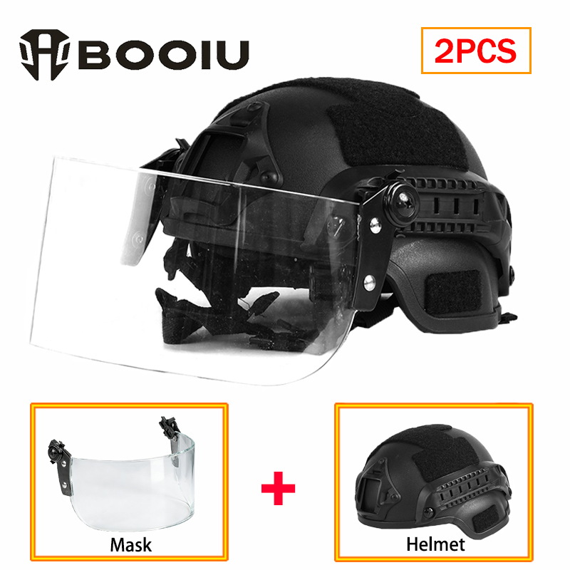 BOOIU New Tactical Helmet Face - Kids Face Mask ulasan dan harga