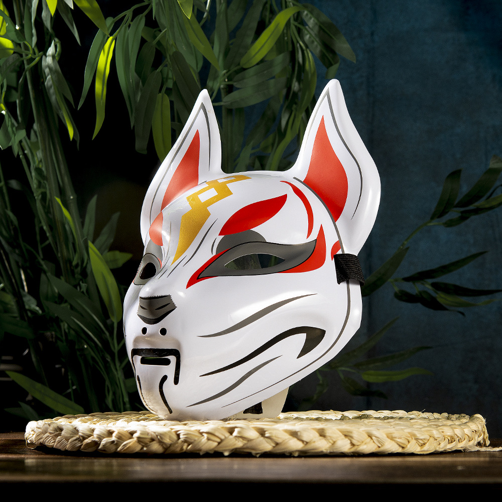 Fox Mask Japanese Cosplay Mask - Respirator Half Face ulasan dan harga
